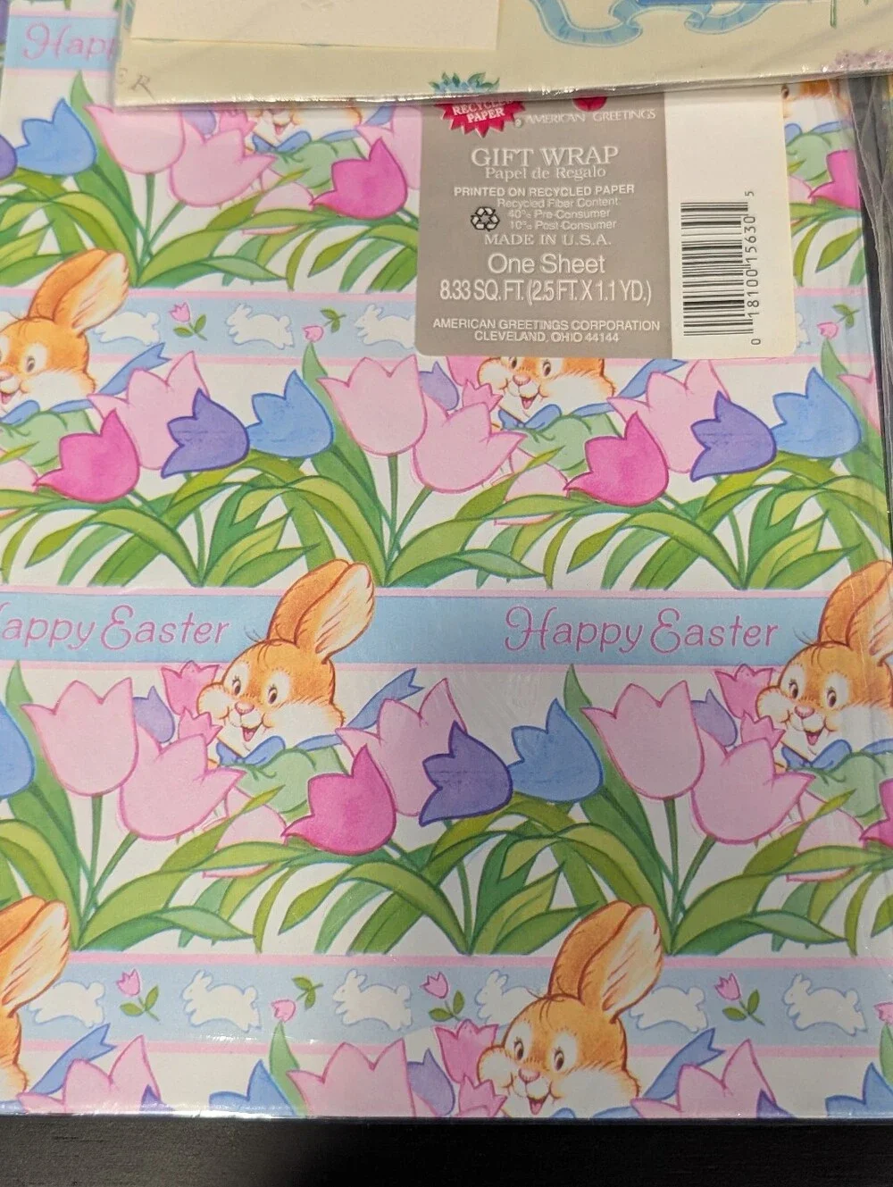 Large Lot Vtg Easter & Wedding American Greetings  Wrapping Paper Tissue & Boxes